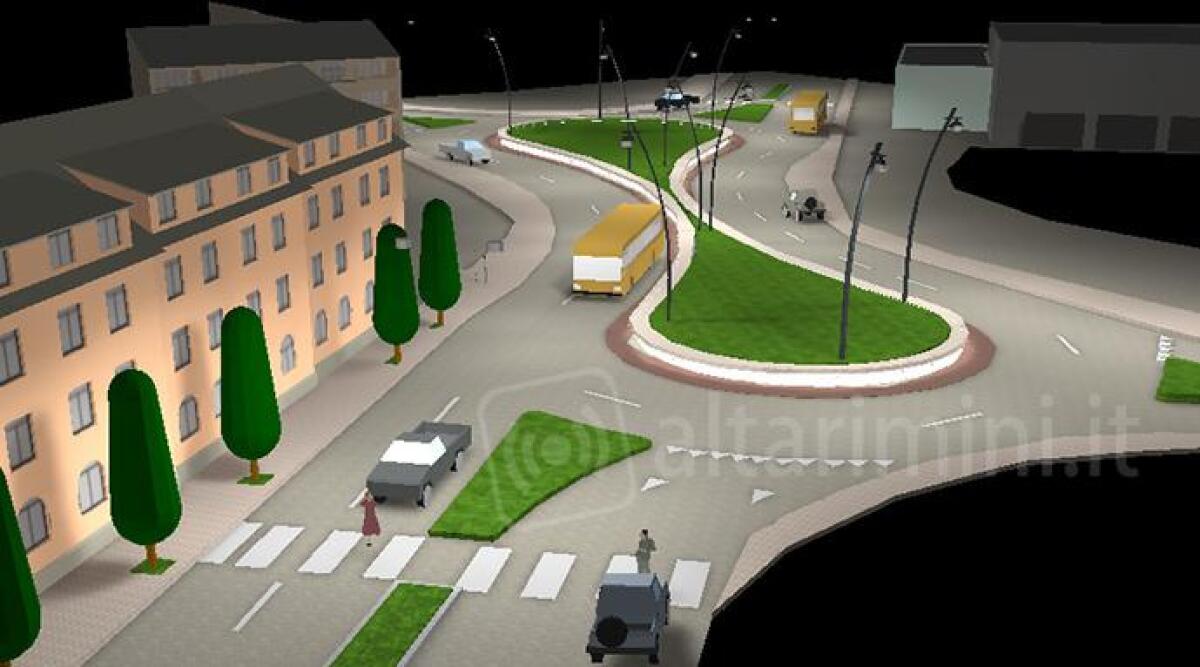 Nuova rotatoria viale Della Repubblica di Rimini, apre il cantiere per la nuova rotatoria - 