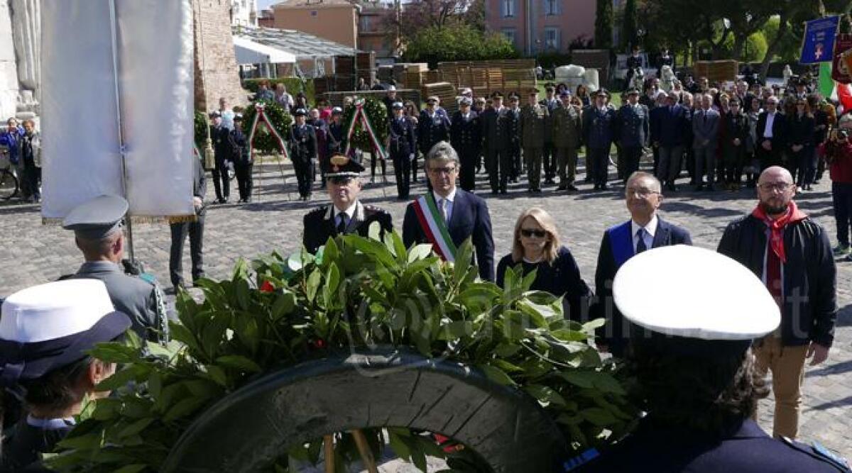 FOTO: celebrazioni 25 aprile a Rimini, l'Anpi ricorda l'Avvocato Venerio Accreman 'un grande partigiano' - 