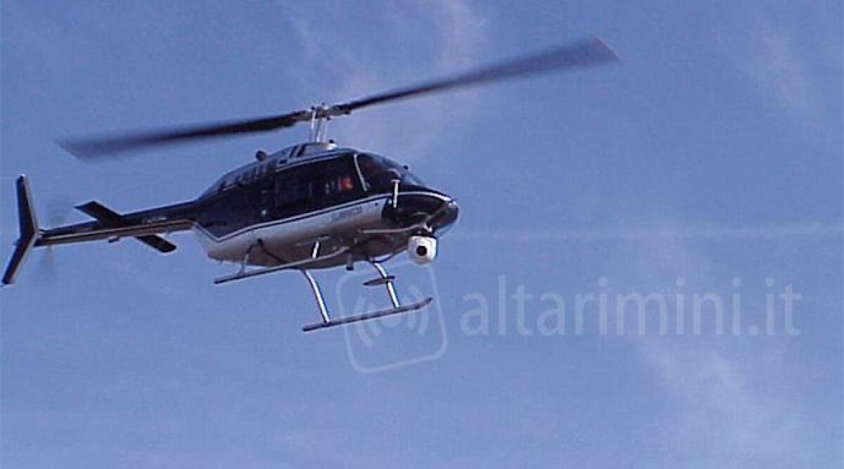 Elicottero con tecnologia laser in volo su Rimini, ispezionati oltre 1000 km di linee elettriche - 