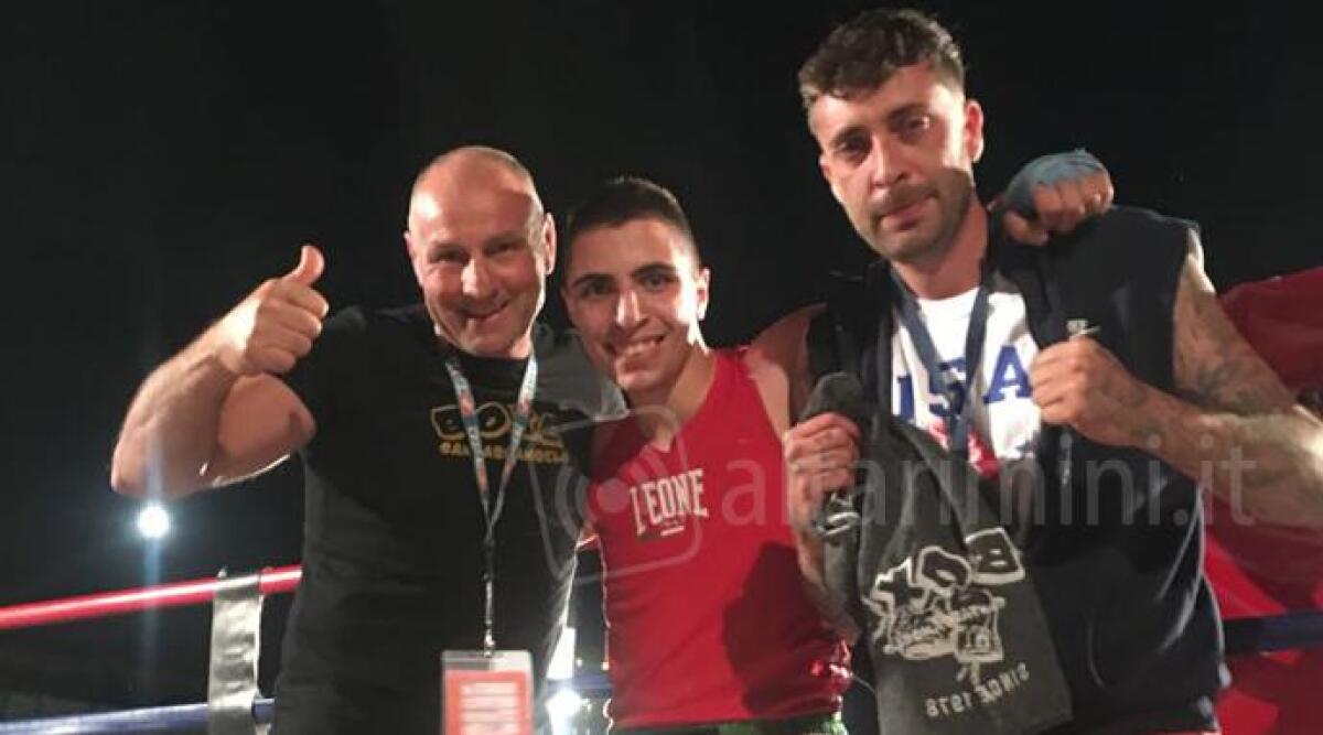 Boxe: quarta vittoria consecutiva per il 'demolitore' di Santarcangelo Davide Catania -
