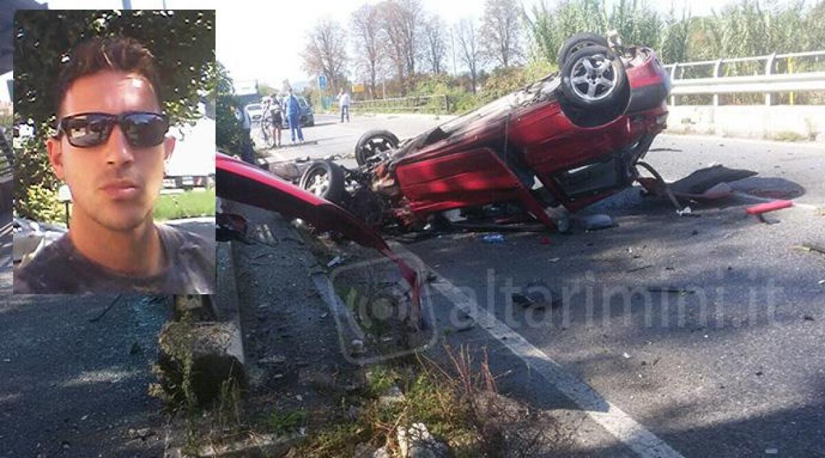 Incidente choc a Vergiano di Rimini, auto sbanda e conducente muore contro un ponticello - 