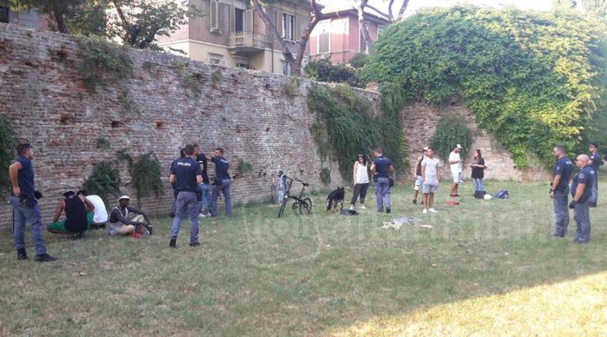 Nuovi controlli al Parco Cervi di Rimini, cane antidroga scopre tre spacciatori - 