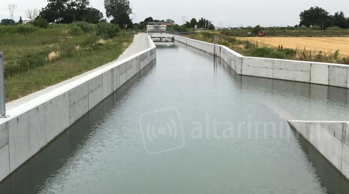 Bellaria, terminati i lavori al nuovo grande canale per portare acqua a 800 ettari di territorio - 