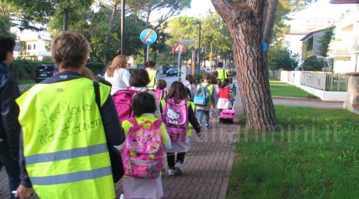 Santarcangelo:  riparte il concorso 'Piedibus' per alunni e alunne della Pascucci -