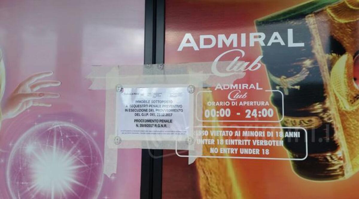 Sigilli alla sala slot e scommesse 'Admiral Club' di Rimini, sequestro disposto dal Gip - 
