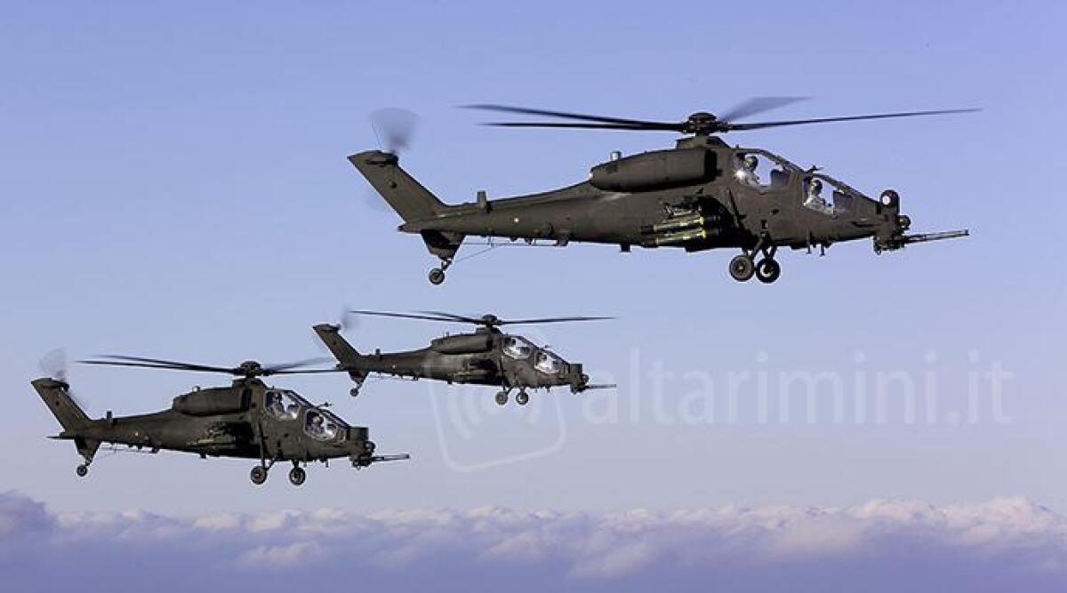 Elicotteri dell'esercito di Rimini in azione per cercare disperso da pi&ugrave; di 24 ore - 