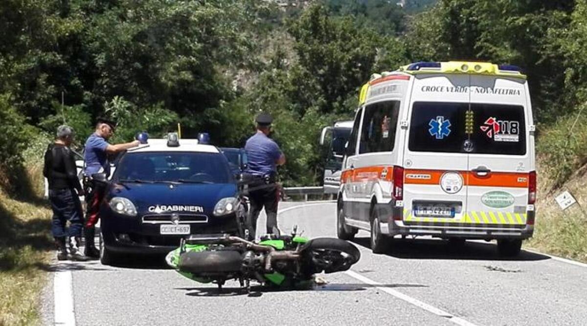 Moto troppo veloci sulla Marecchiese: perde il controllo e cade a Ponte Messa, sbalzato dalla sella -