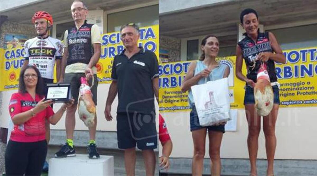 Ciclismo: Paolo Manfroni e Mariangela Patrignani ai primi posti di categoria a Casteldelci -
