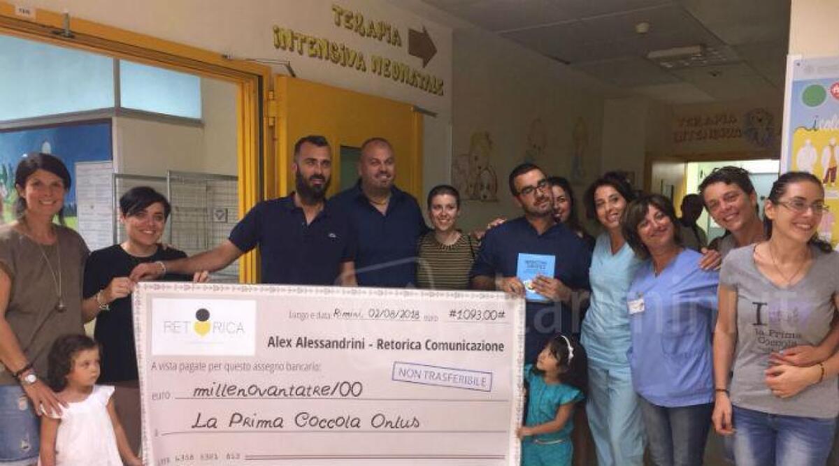Scrittore, filantropo e pap&agrave;: dona 1000 euro per il reparto intensivo neonatale dell'Ospedale di Rimini - 