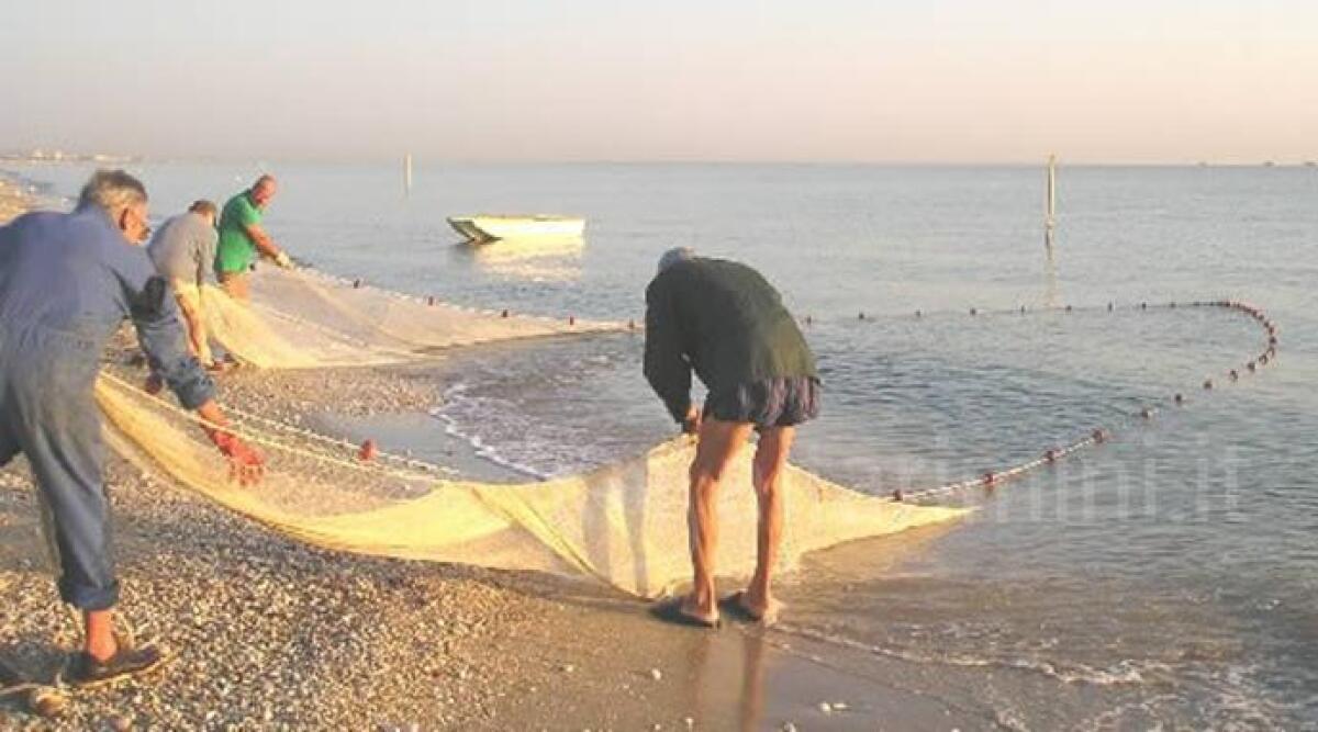 A Rimini una nuova rievocazione in spiaggia della pesca alla tratta, cena con sardoncini e piadina - 