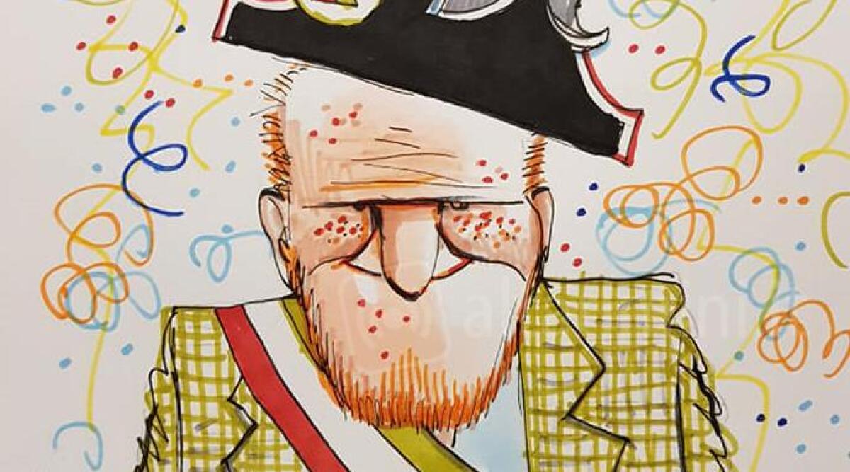 Sindaco e abitanti diventano cartoni: un paese in fervore per le caricature del medico artista - 