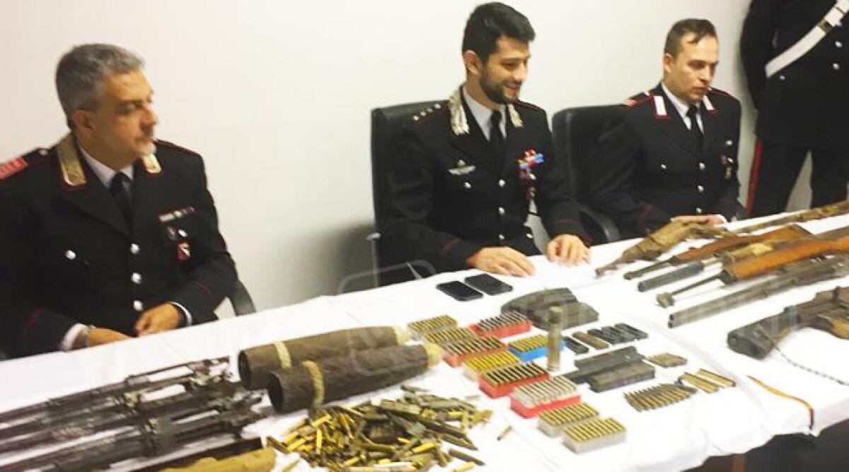 A Montefiore Conca nuovo sequestro di armi e munizioni risalenti alle Guerre Mondiali: un arresto -