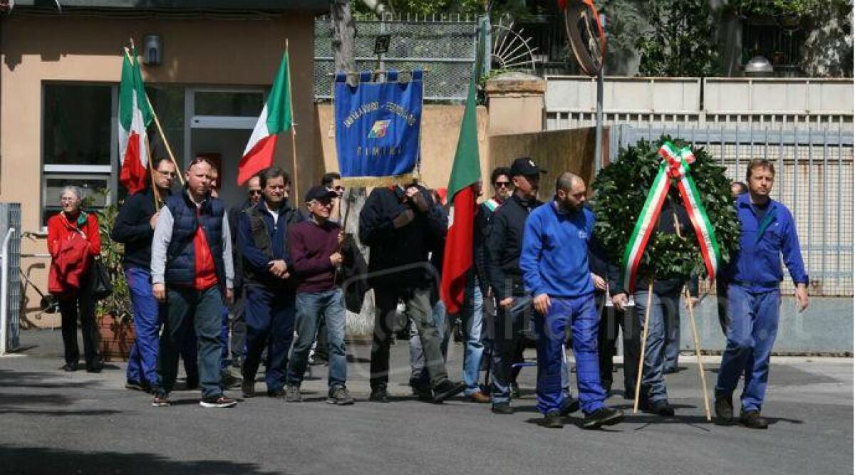 Celebrazioni del 25 aprile alle Officine Manutenzione Cicliche di Rimini - 