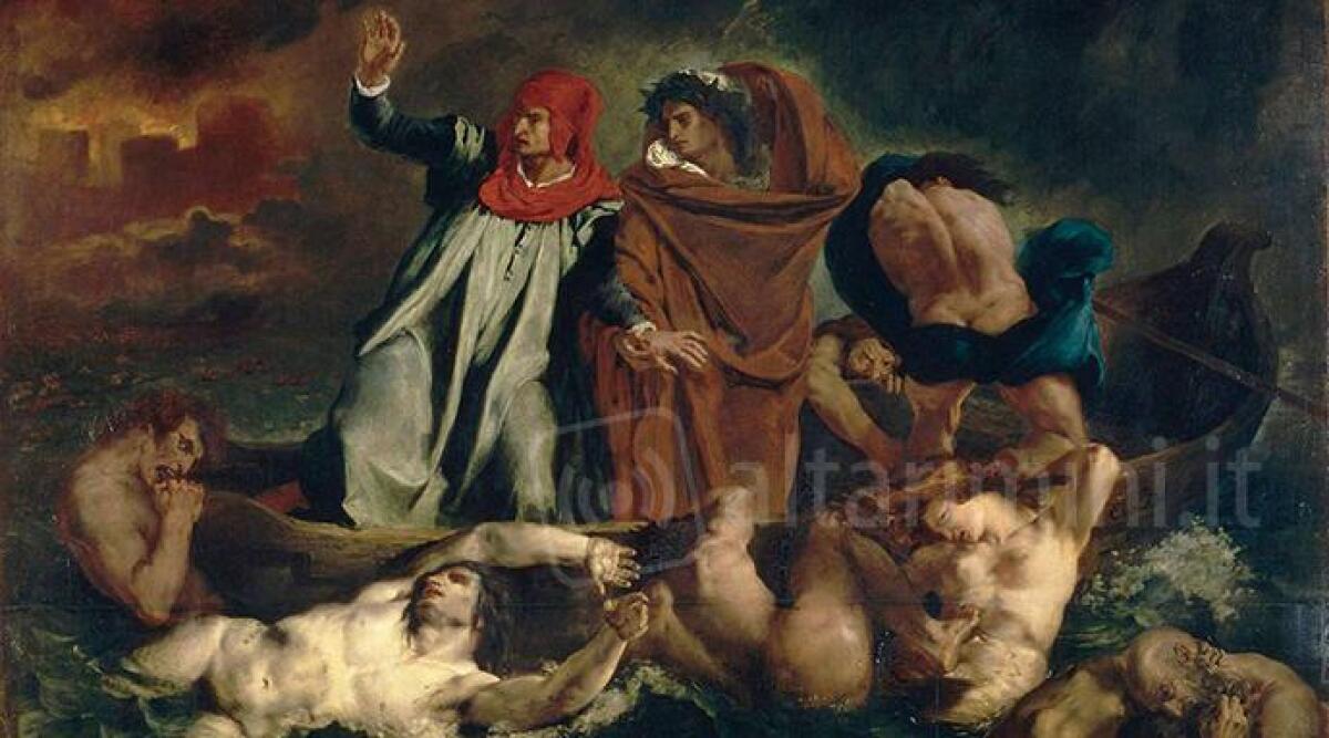 Scoperto all'asta su eBay un bozzetto della celebre "Barca di Dante" di Eug&egrave;ne Delacroix - 