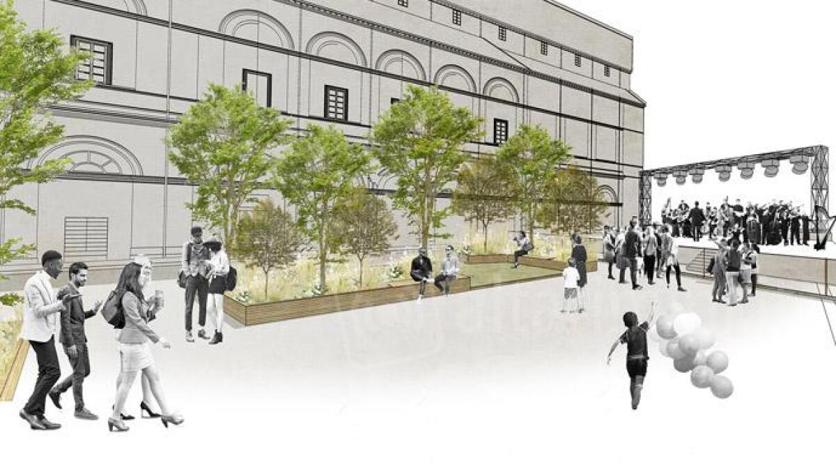 In attesa della nuova piazza Malatesta: pi&ugrave; verde e spazi per eventi culturali e concerti - 