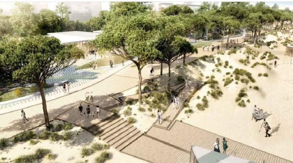 Il nuovo lungomare Spadazzi di Rimini con pi&ugrave; verde e meno cemento - 
