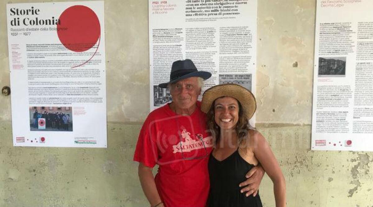 Anche lo scrittore Stefano Benni in visita alla Colonia Bolognese di Rimini - 