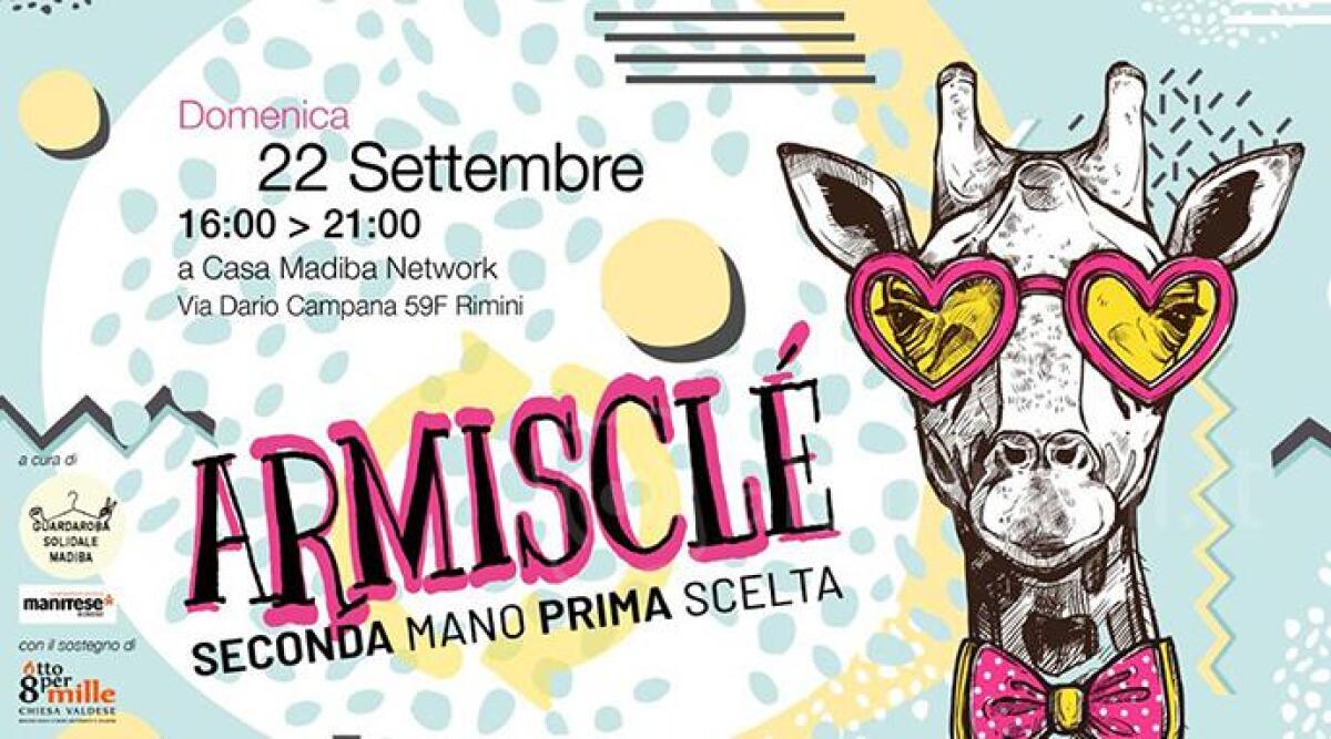 Seconda mano, prima scelta: torna il mercatino del riuso di Guardaroba solidale Madiba e Mani tese Rimini - 