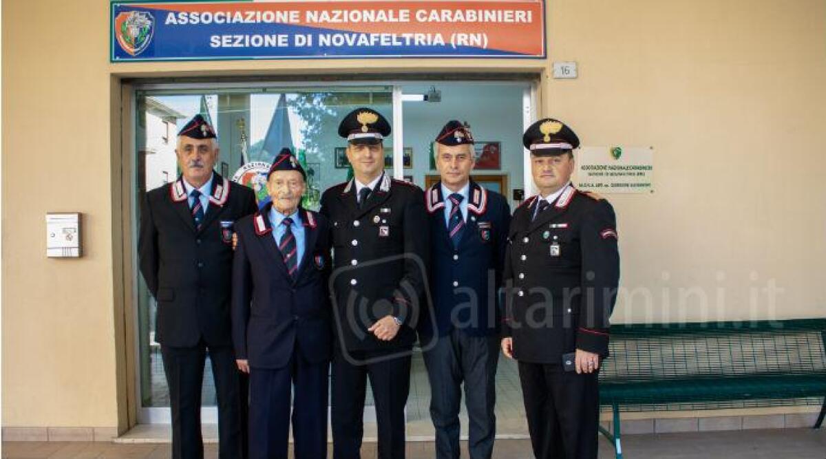 Novafeltria, visita del Capitano dei Carabinieri Carraffa all'Associazione Nazionale dell'Arma - 