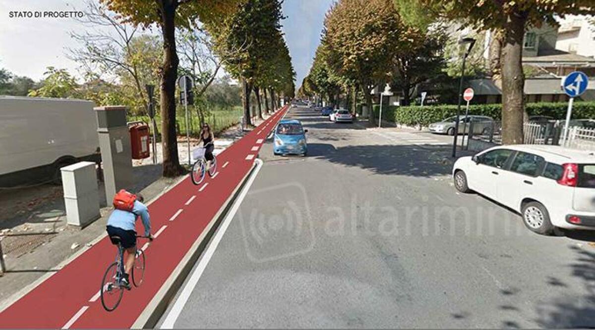 FOTO Cresce per oltre 5 chilometri la Bicipolitana, rete di piste ciclabili di Rimini - 