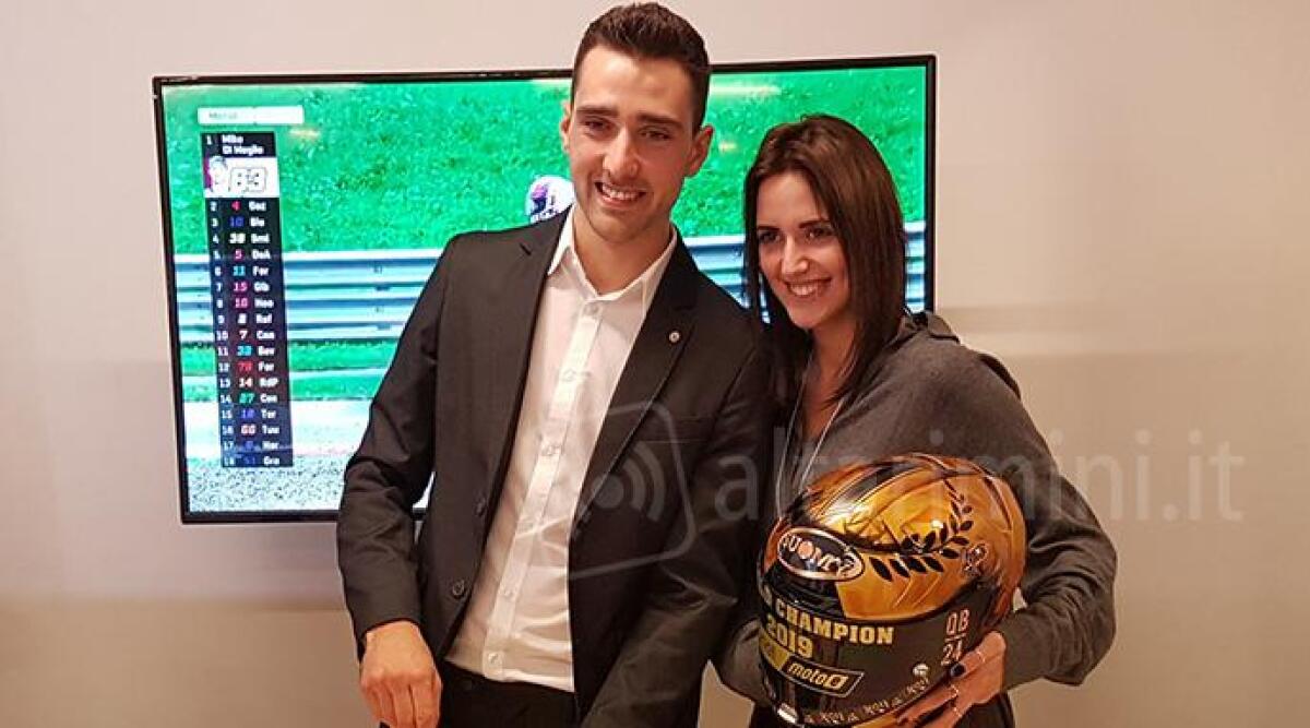 Matteo Ferrari, primo campione del mondo MotoE festeggiato dal suo Moto Club Renzo Pasolini di Rimini - 