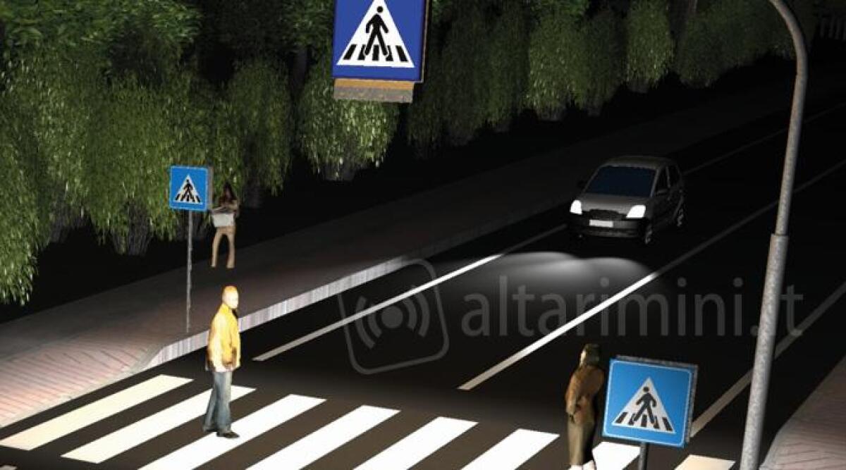 Dossi e attraversamenti illuminati: pedoni più sicuri in via Ugo Bassi a Santarcangelo -