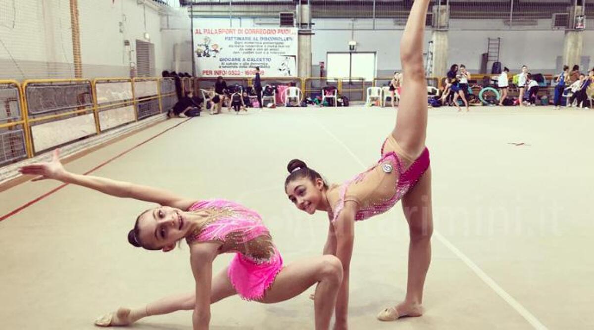 Ginnastica ritmica, le riccionesi Emma Mansueto e Mia Roggi sui primi due gradini del podio - 