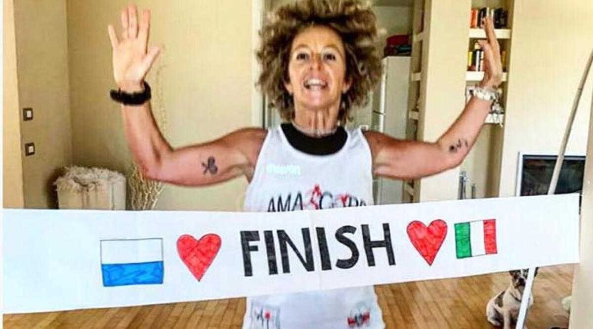 Una &quot; mezza maratona&quot; da record dentro casa: Elena Cupi corre per 1 ora 52 minuti&nbsp; - 