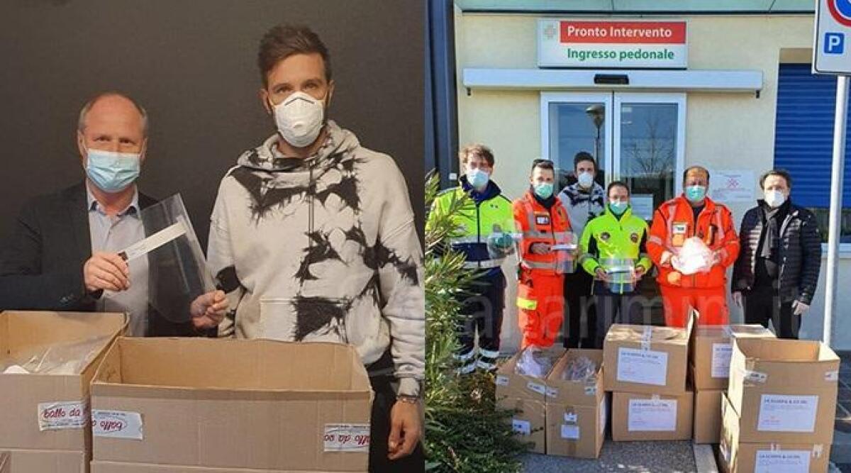 Novafeltria: negozio &quot;La Scarpa e Co.&quot; regala visiere protettive a medici e personale dell'ospedale - 