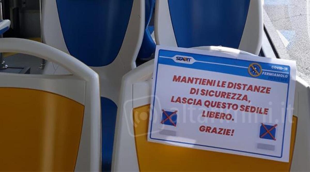 Coronavirus fase 2: le nuove regole per viaggiare sugli autobus a Rimini -