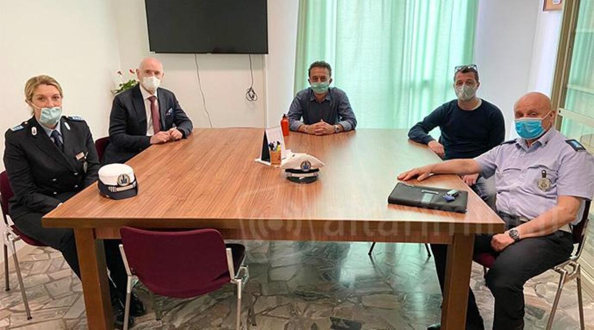 Misano: visita del nuovo comandante della Polizia Municipale Zechini - 