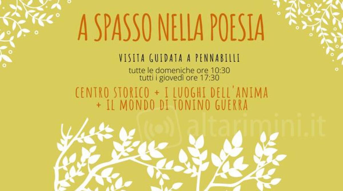 Alla scoperta di Pennabilli: visite guidate nei luoghi di Tonino Guerra e della poesia -