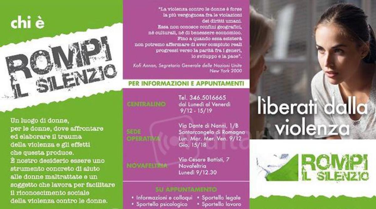 Riapre lo sportello antiviolenza di Novafeltria per i comuni dell'alta Valmarecchia -