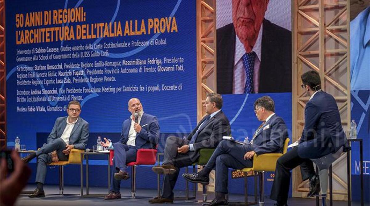 Al Meeting Rimini importante convegno sui 50 anni delle Regioni -