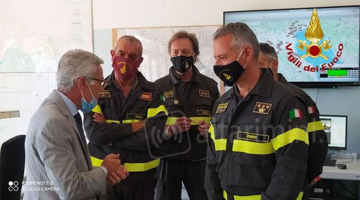 Il Prefetto Forlenza in visita ai Vigili del Fuoco del Rimini - 