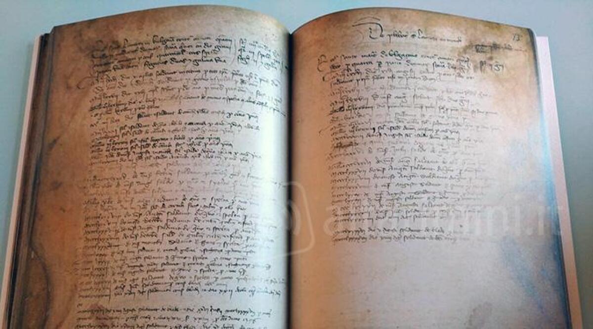 Una copia del Decimario di Leale Malatesta donata alla biblioteca di San Clemente -