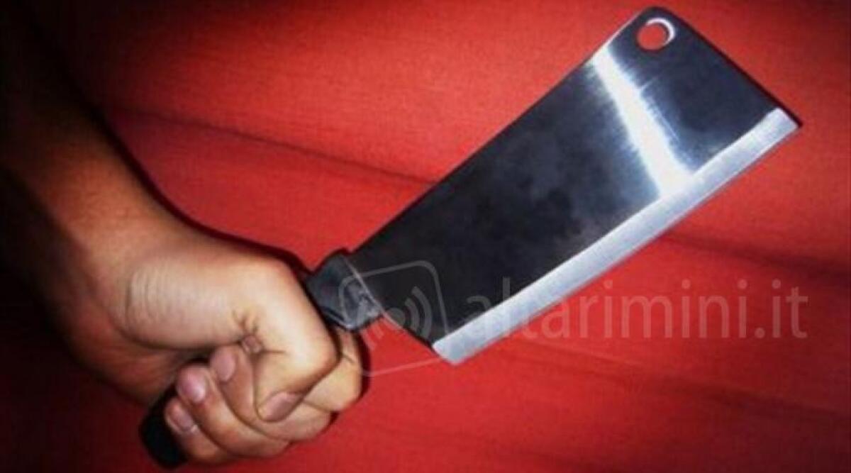 &lsquo;Ti brucio viva&rsquo;, minaccia la moglie con una mannaia: in manette 36enne - Mannaia da cucina, repertorio