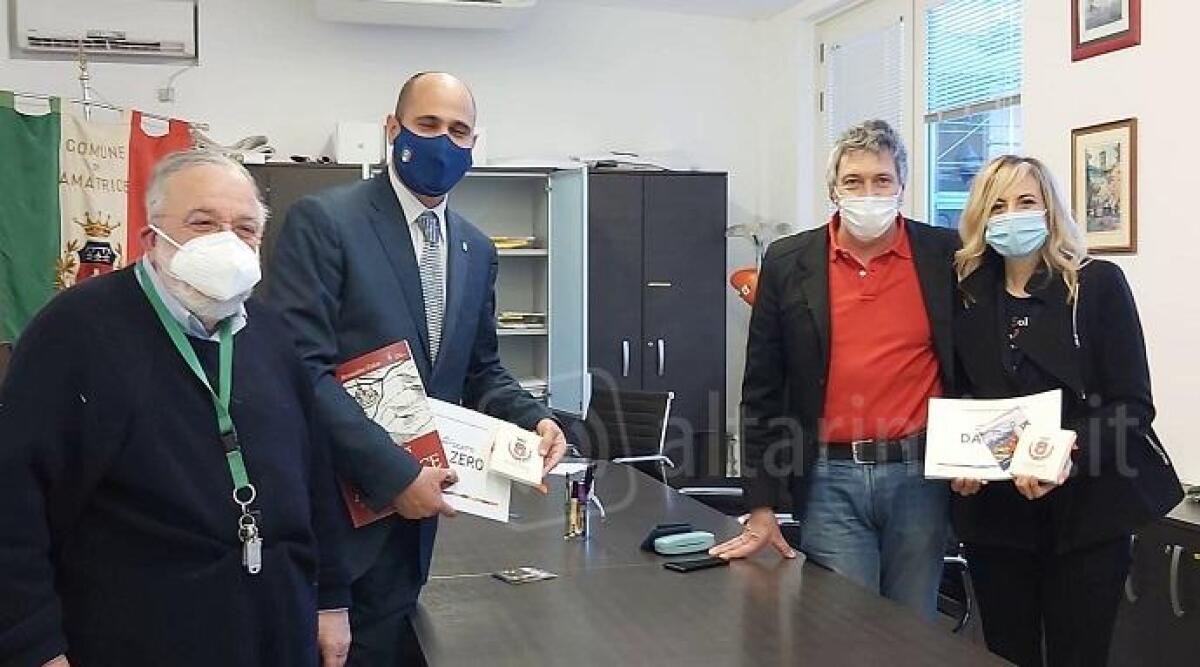 I sindaci di Coriano e Bellaria Spinelli e Giorgetti in visita ad Amatrice -