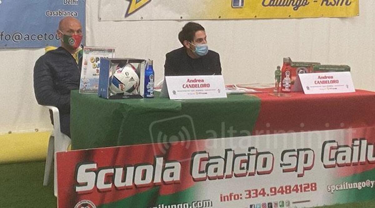 Calcio: il giovane dirigente Andrea Candeloro protagonista di una 'conference' del Cailungo - 