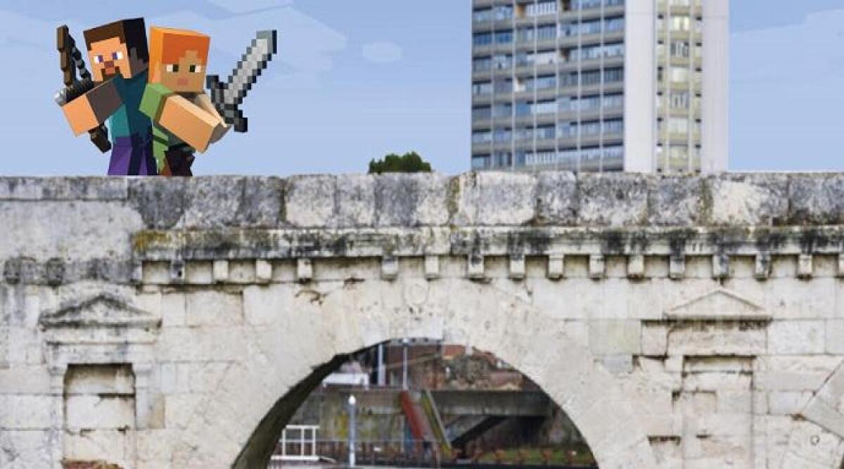 Rimini, il Ponte di Tiberio pronto ad essere ricostruito su Minecraft - 