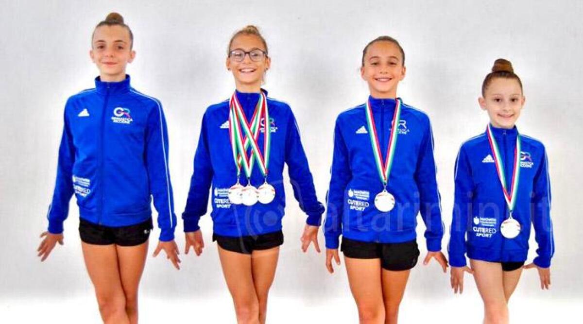 Cinque medaglie per la ginnastica ritmica Riccione alle finali dei campionati nazionali Silver - 