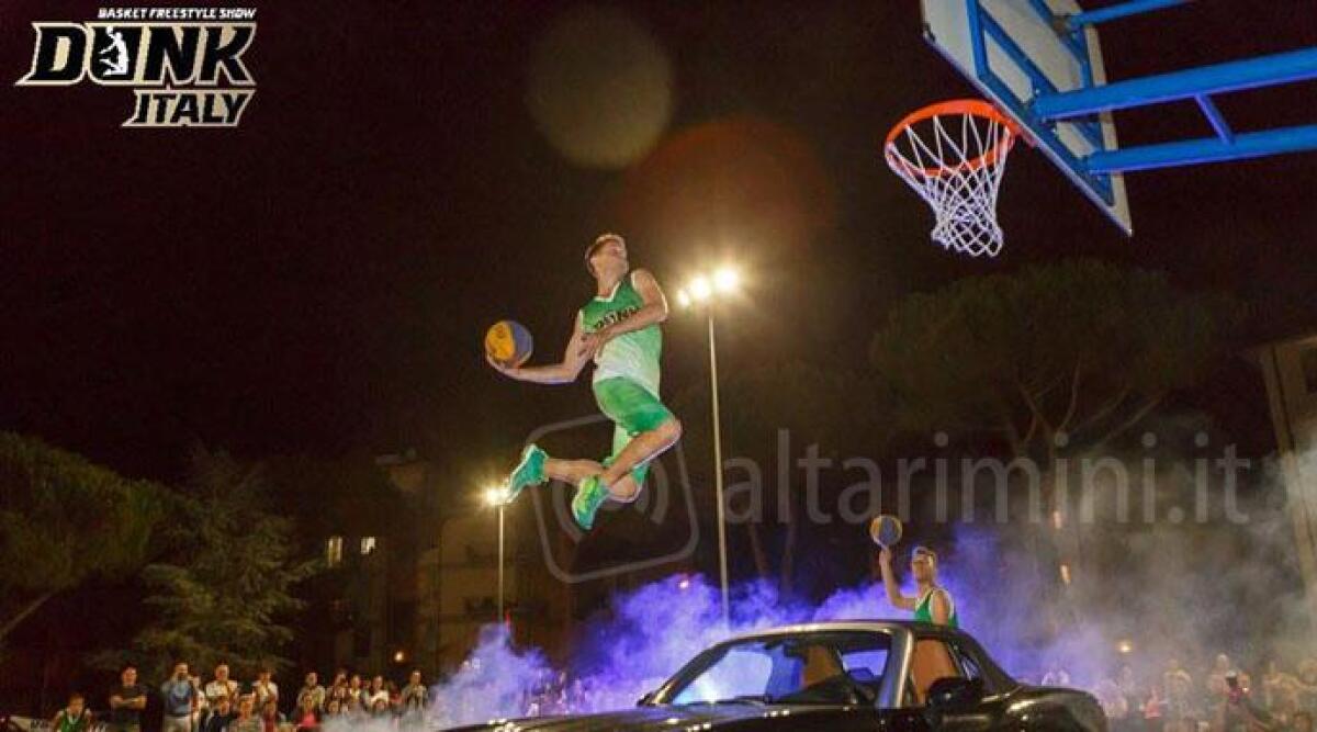 Misano, weekend con basket freestyle e schiacciate da Guinness dei primati -