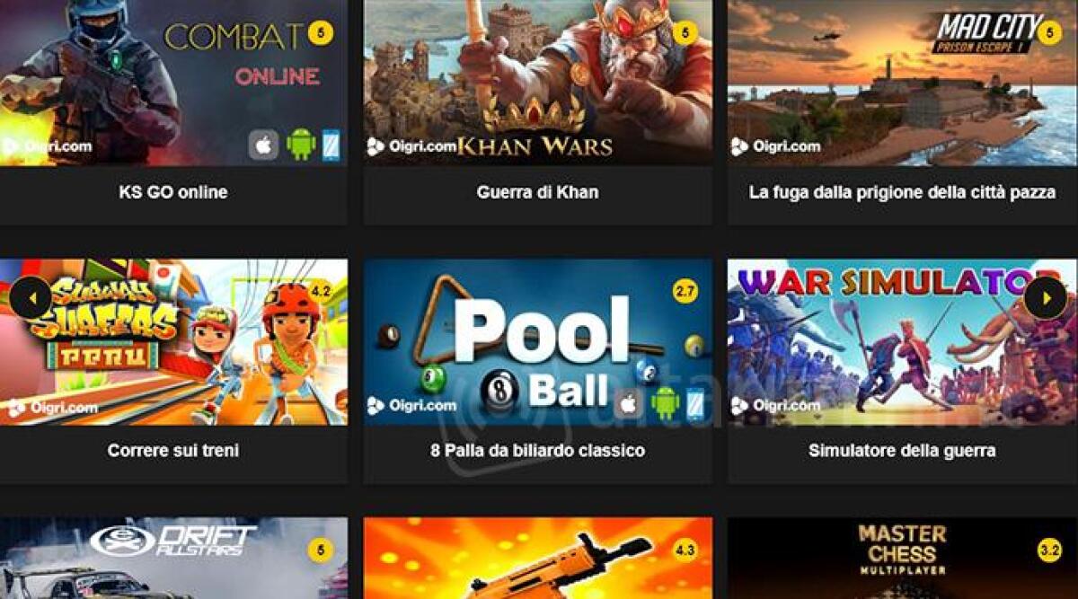I migliori giochi HTML5 su Ongiochi.com - 
