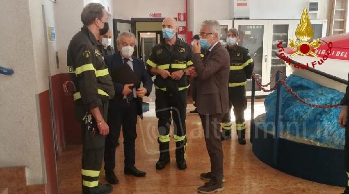 Visita del Prefetto al Comando dei Vigili del Fuoco di Rimini - 