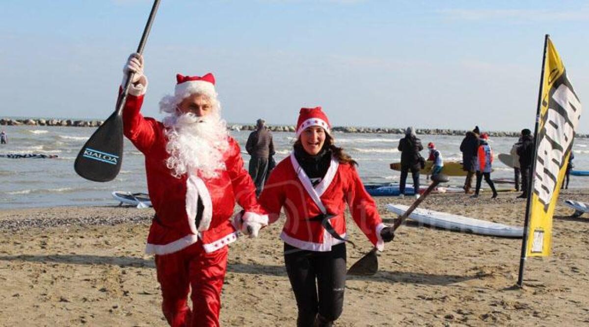 Camminata dei Babbo Natale, paddle e cicloturistica: tanti eventi sportivi nelle feste di Bellaria -