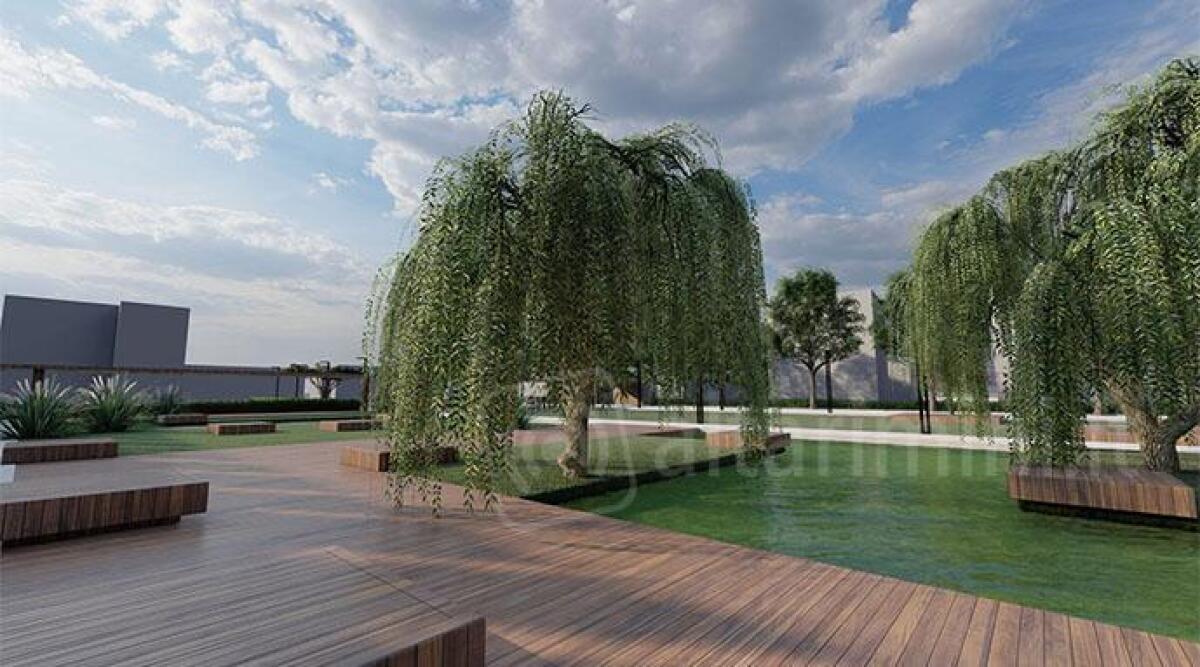 FOTO Riccione, piazza dell'Unit&agrave; diventa un grande parco verde - 