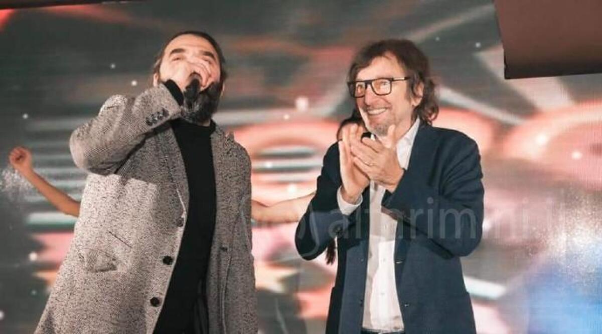 Le telecamere Rai per la serata di apertura del Top Club by Frontemare di Rimini - 