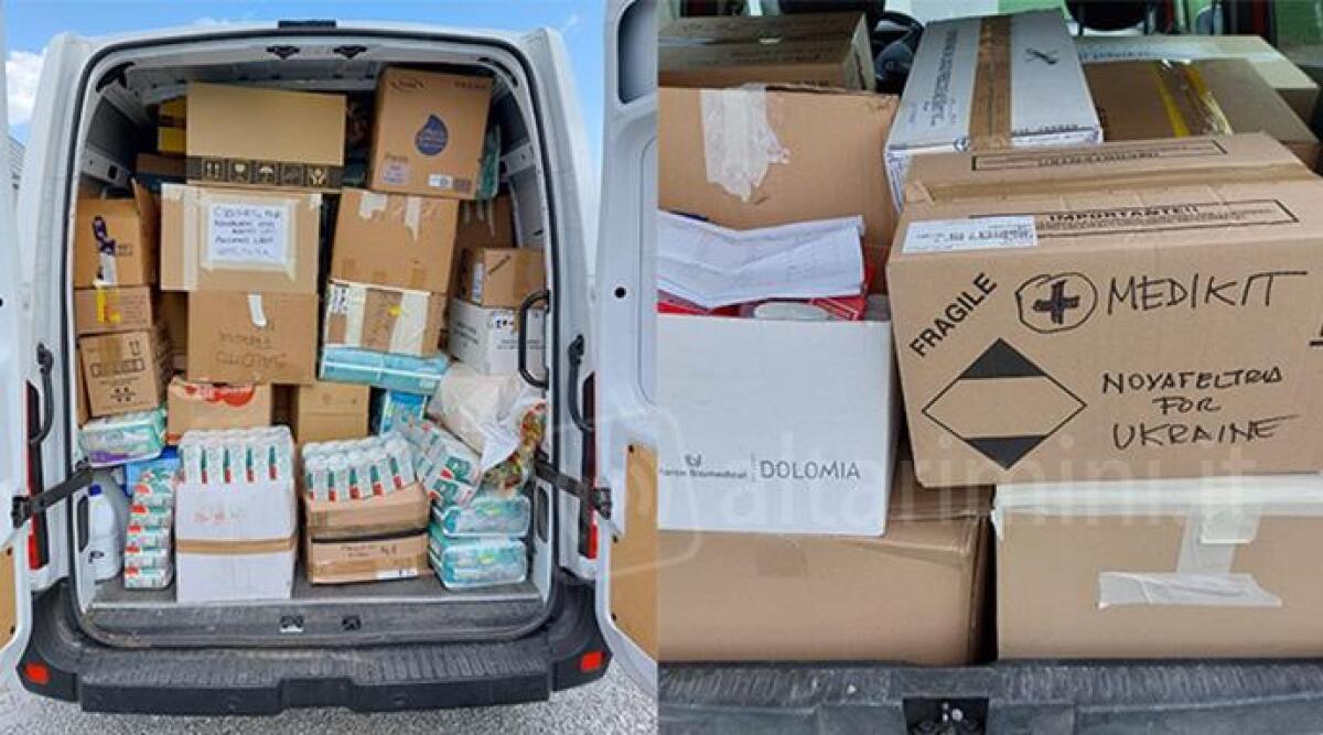 Novafeltria per l'Ucraina, anche dal comune riminese inviati beni di prima necessit&agrave; - 