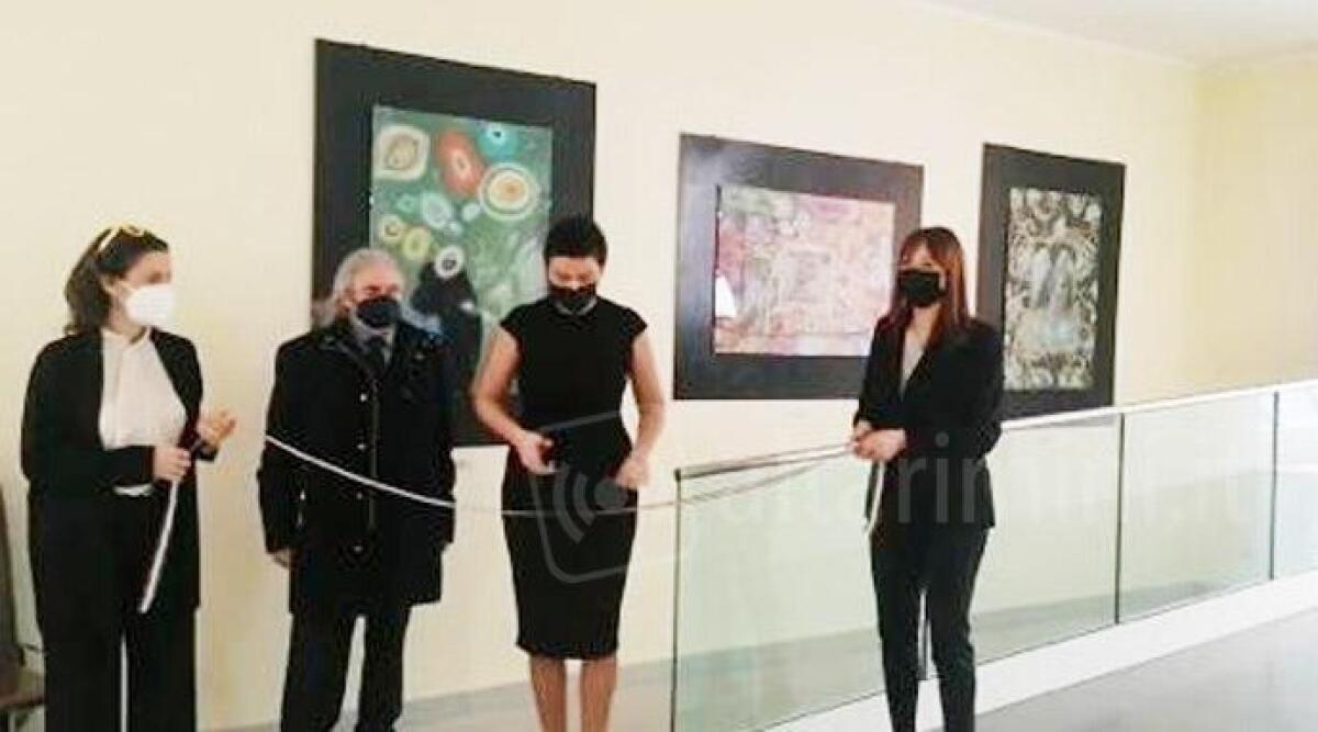 Denise Camporesi, l'artista riminese dona tre quadri all'ospedale Infermi - 