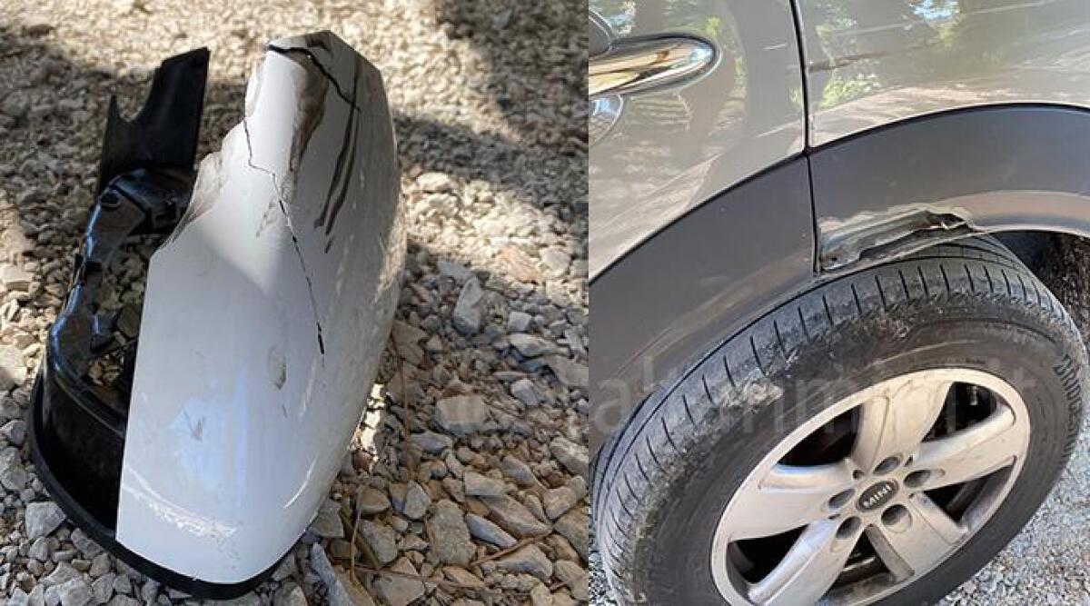 Frontale sfiorato: "Un furgone pirata in corsa mi ha rotto lo specchietto" - 